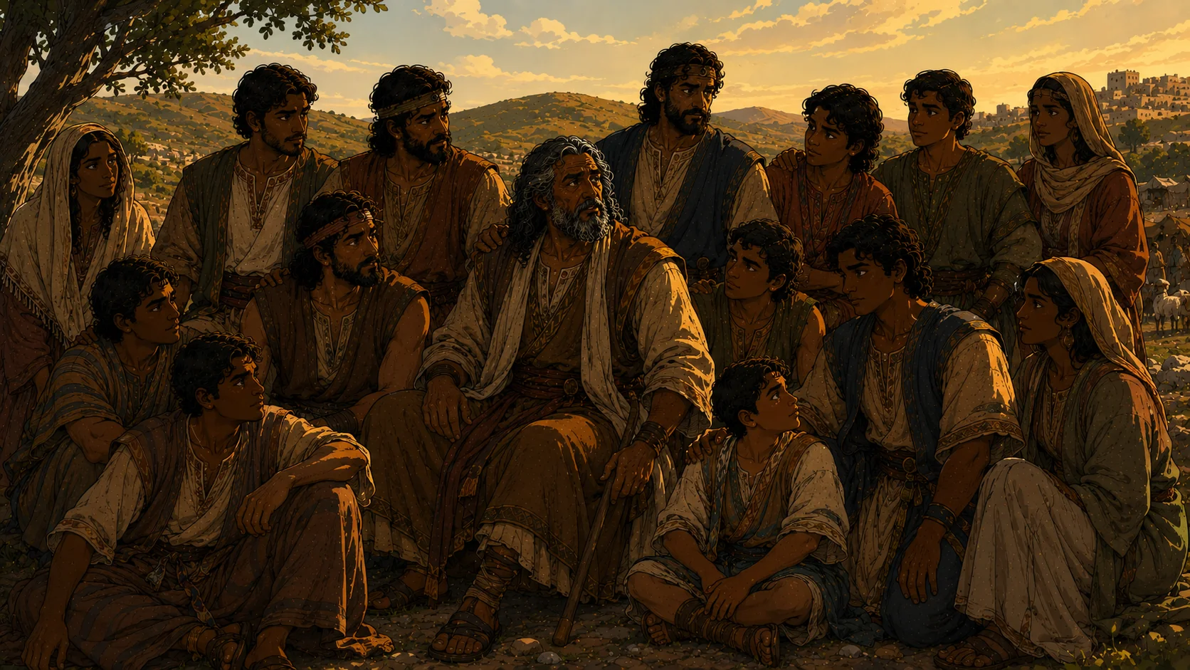 The Twelve Sons Listed